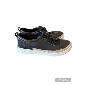 Vionic Womens Winny Sneaker Size 6.5 Lace Up Leather Comfort Leopard Print